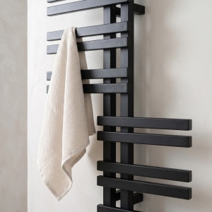 Calorifer electric, portprosop, REA RIDO 90X50 cm, Negru Mat - Img 8