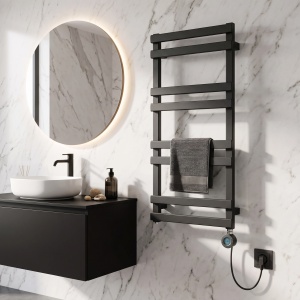 Calorifer electric, protprosop, REA NORI 90x50 Gri Mat - Img 3