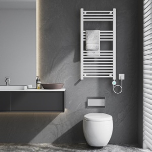 Calorifer electric vertical KATLA-WH 250W pentru baie 100x50, alb - Img 8