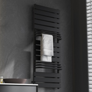 Calorifer vertical Fuego-Blu pentru baie 128x50, negru - Img 9