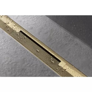 Capac pentru rigola de dus Hansgrohe RainDrain Flex ajustabil auriu lucios 80 cm - Img 3