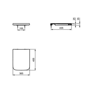 Capac WC Ideal Standard Atelier Blend Cube softclose alb lucios - Img 8