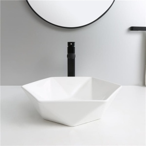 Chiuveta de blat PRO SONET, Dimensiuni 41.5 x 47 x 12 cm, Forma Asimetrica, Ceramica sanitara, Alb - Img 4