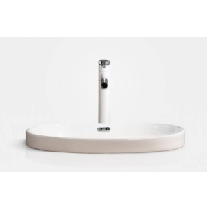 Chiuveta de blat PRO VERA, Dimensiuni 60x 40x 19 cm, Forma Dreptunghiulara, Ceramica sanitara, Fara gaura baterie, Alb - Img 4