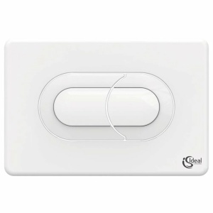 Clapeta de actionare dubla comanda Ideal Standard Solea P1 alb actionare pneumatica - Img 2