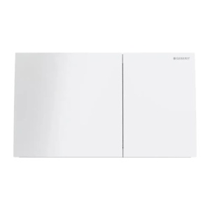 Clapeta de actionare Geberit Sigma70, sticla alba, finisaj lucios