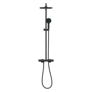 Coloana de dus cu baterie termostatata negru mat Grohe Tempesta 250 - Img 3