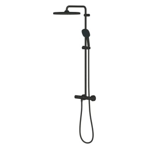 Coloana de dus cu baterie termostatata negru mat Grohe Tempesta Cosmopolitan 250 Cube - Img 3