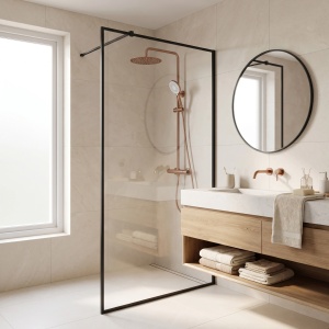 Coloana de dus cu termostat Drop Brush Copper - Img 5