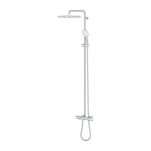 Coloana de dus cu termostat Grohe Tempesta Cube 250 cu finisaj crom lucios - Img 3