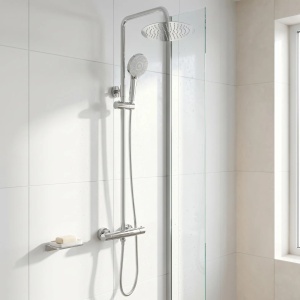 Coloana de dus fara pipa cu termostat Rea Lungo Chrome - Img 7