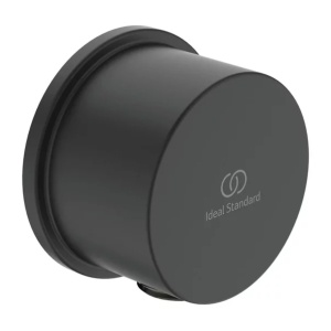 Cot conector de dus FixFit Ideal Standard negru mat IdealRain Round - Img 1