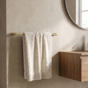 Cuier de baie, bara prosop Rea Vibe Brush Gold - Img 2