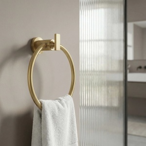 Cuier de baie Ring 81307 Rivo Brush Gold - Img 6