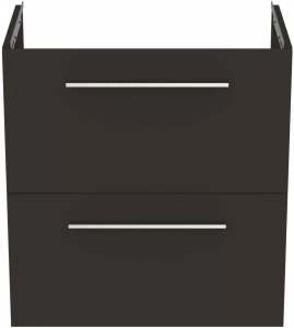 Dulap baza suspendat Ideal Standard i.Life S 60 x 37.5 x 63 cm cu 2 sertare gri carbon mat