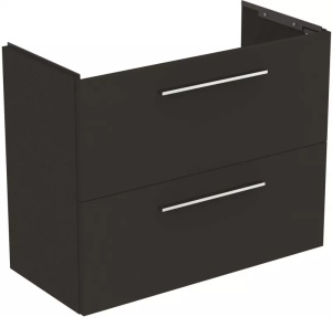 Dulap baza suspendat Ideal Standard i.Life S 80 x 37.5 x 63 cm 2 sertare gri carbon mat