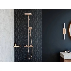 Etajera dus de colt Hansgrohe AddStoris bronz periat - Img 4
