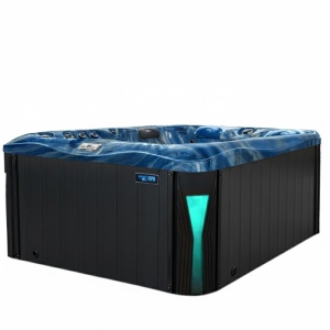 Jacuzzi de gradina cu interior blue wave si exterior antracit PRO 530 pentru 3 persoane 210 x 170 x 90 cm - Img 2