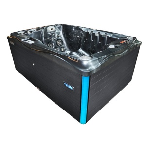 Jacuzzi pentru grădină black wave cu exterior antracit PRO-749 pentru 2 persoane 200 x 135 x 80 cm - Img 5