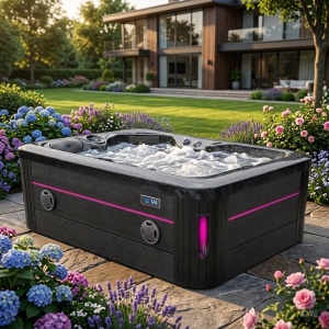 Jacuzzi pentru gradina sau terasa SPA405 interior negru exterior negru 195 x 140 cm - Img 14