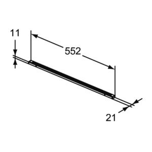 Lampa LED pentru sertar Ideal Standard Atelier Conca antracit 56 cm - Img 2