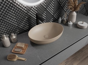 Lavoar Cappucino mat, dimensiune 50x37cm - Img 2
