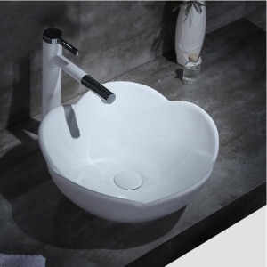 Lavoar De Blat PRO ROSE, Dimensiuni 40 x 40 x 17 cm, Forma Ovala, Ceramica Sanitara, Alb - Img 3