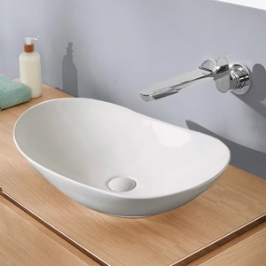 Lavoar pe blat Fluminia My Life alb 61 cm - Img 3