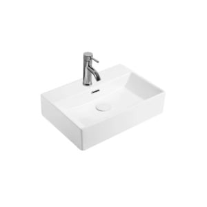 Lavoar pe blat Fluminia Pluto alb 51 cm - Img 1