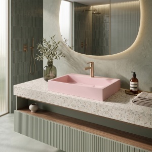 Lavoar pe blat Goya Pink roz 60 cm - Img 3