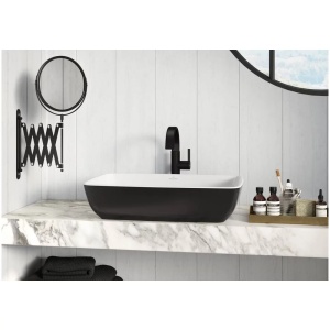 Lavoar pe blat Villeroy&Boch Artis Coal Black dreptunghiular negru - alb 58 cm - Img 3
