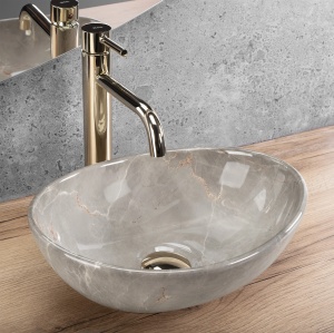 Lavoar pentru blat Rea Sofia Mini ,Dimensiune 35cm, Culoare Casmir - Img 5