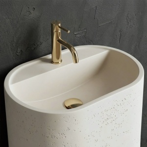 Lavoar stativ Rea Salento compozit aspect beton mat - Img 4