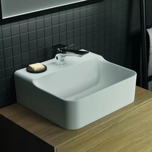 Lavoar suspendat Ideal Standard Atelier Conca 40 cm alb lucios cu orificiu baterie - Img 11