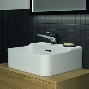 Lavoar suspendat Ideal Standard Atelier Conca alb lucios cu orificiu baterie si preaplin 40 cm - Img 7