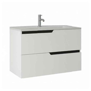 Mobilier pentru lavoar incastrat Fluminia Bari 80 alb mat 80 x 46 x 51 cm