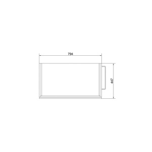 Mobilier suspendat pentru lavoar Cersanit Smart alb 80 cm 2 sertare - Img 6