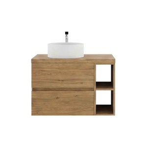 Mobilier suspendat pentru lavoar Fluminia Genova 60 x 46 cm rovere naturale - Img 2
