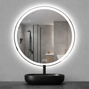 Oglinda de baie cu LED in 3 culori si dezaburire Izyda 80 cm - Img 13