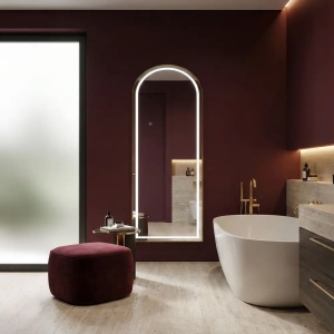 Oglindă LED 60x170cm Orbit Brush Gold - Img 4