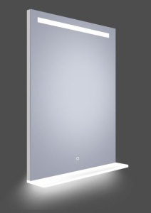 Oglinda LED 60x80cm, Cu polita, Sistem dezaburire, Lumina reglabila, 2Difuzoare Bluetooth - Img 3