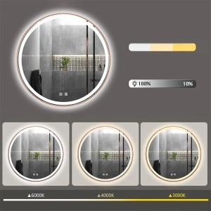 Oglindă LED si dezaburire 90cm MMJ Brush Copper - Img 7