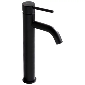 Pachet lavoar pe blat Rea Mesa alb 53.5 cm, baterie lavoar Rea Lungo negru si ventil lavoar Click-Clack negru - Img 5