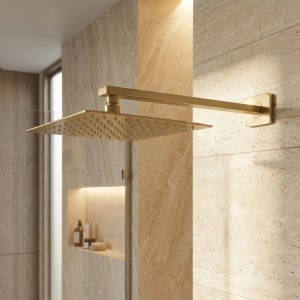 Palarie de dus patrata 25 cm REA Brush Gold JS-P015BG - Img 7