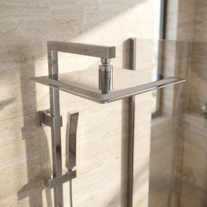Palarie de dus patrata 25 cm REA Chrome JS-P015 - Img 7