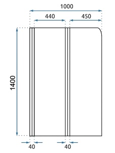 Panou pliabil pentru cada Rea Agat-2 100 Brush Copper - Img 5