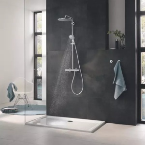 Para de dus Grohe Rainshower SmartActive 3 functii antracit periat Hard Graphite - Img 4