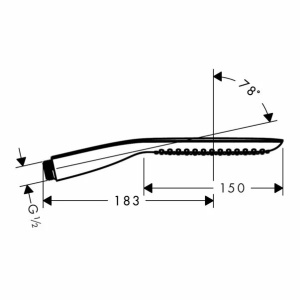 Para de dus Hansgrohe PuraVida alb - crom 1 functie - Img 3