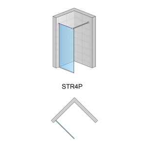 Paravan de dus din sticla securizata si profil crom lucios SanSwiss Easy 70 x 200 cm - Img 6