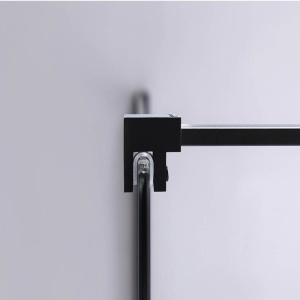 Perete de dus Walk-In SH05C, Dimensiune 90cm, Sticla securizata 8mm, Culoare Negru - Img 10